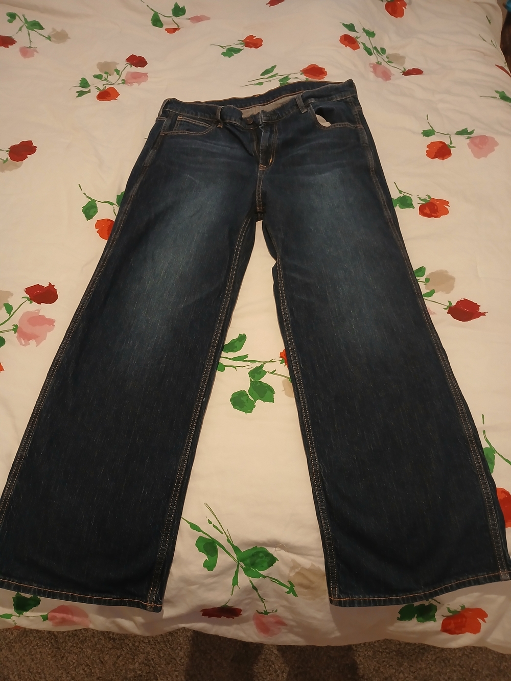 GAP Dark Blue Womans Vintage Flare Jeans with High Rise